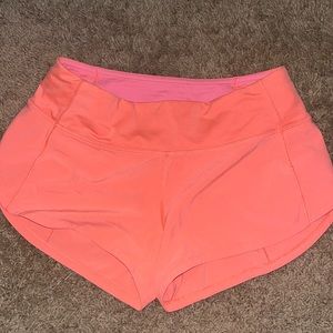 Speed up low rise lined shorts 2.5